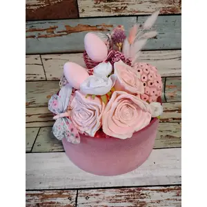 Pink Spring Scented Potpourri LED Candle