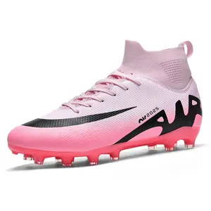 Football shoes FGTF for men and women, breathable high-top long-studded and short-studded indoor training shoes