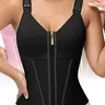 Waist Shapewear for Women with Bra Tummy Control Waist Trainer Corset for Women Clip and Zip Waist Trainer Girdle Workout Shapewear with Adjustable Shoulder Strap Solid Color Adjustable Shoulder Strap Shapewear Tops