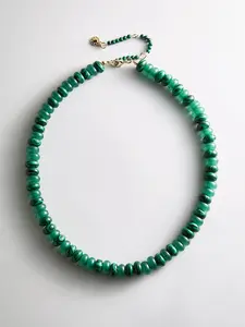 Joyce Semi-Precious Beaded Necklace - Malachite