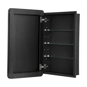 VEVOR Medicine Cabinet 16" x 24" Mirror Medicine Cabinet Adjustable Shelves