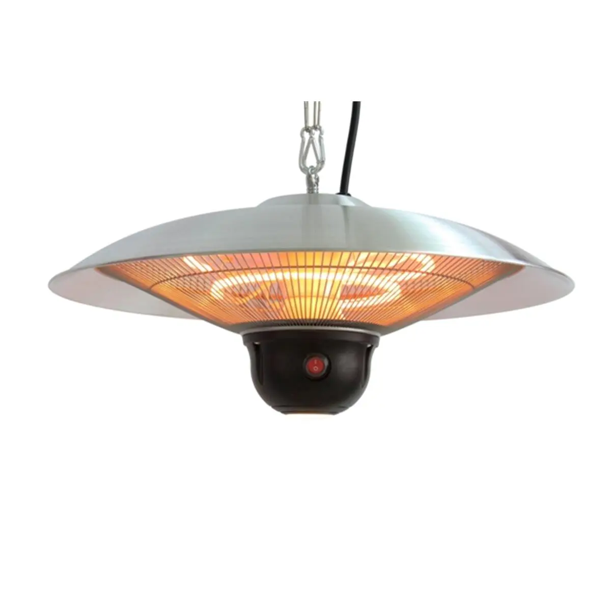 ENERG HEA-21522MI-S Hanging Outdoor Infrared Electric Heater - Silver