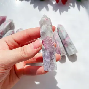 Natural Plum Blossom Tourmaline Crystal