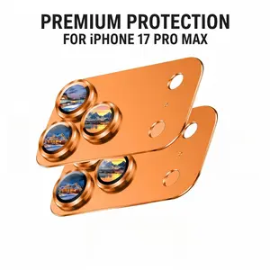 2 Pack Camera Lens Protector for iPhone 17 Pro Max Metal Aluminum Alloy Tempered Glass Case Friendly Shatterproof Silver