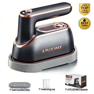 2-in-1 Foldable Rotary Steam Iron & Steamer - Portable Garment Wrinkle Remover, Fast Heating, Large Soleplate, 150ml Capacity, Lightweight for Home, Travel