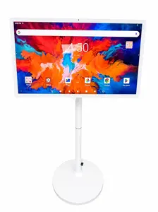 27-Inch Portable Smart TV on Wheels - Android 14 Mobile TV with 8G RAM, 128G Storage, 6-8H Battery, 180° Swivel Stand | Ideal for Bedroom, Living Room Viewing