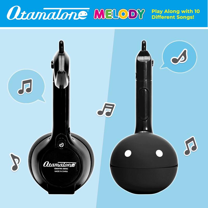 Otamatone Melody [Black] Portable Mini Size Keychain with 11 Pre-Programmed Songs - Musical Electronic Toy from Japan by Maywa Denki