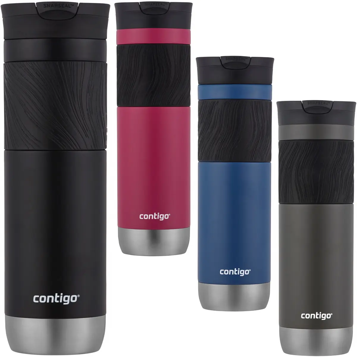 Contigo 24 oz. Byron 2.0 SnapSeal Insulated Stainless Steel Travel Mug, Flasks, Portable