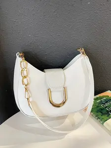 Trendy Minimalist Shoulder Bag, New Fashion Plain Crossbody Bag, Versatile High-Quality Design, Perfect for Casual, Fashionable Bags