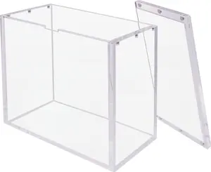 Acrylic Elite Trainer box Display - UV Protected, Non-PVC Materials - Organiser Cover