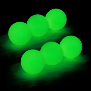 R&L Glow Golf Balls for Night Sports - Tournament Fluorescent Glowing in The Dark Golf Ball - Long Lasting Bright Luminous Balls