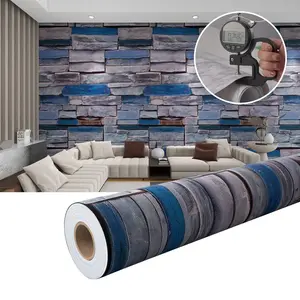 1 Roll Vintage Brick Pattern Wallpaper – Self-Adhesive Brick Wall Décor Sticker for Walls, Easy to Remove, Durable Vinyl Material, Waterproof, Realistic Textured Design, Perfect for Home Décor and Wall Decoration