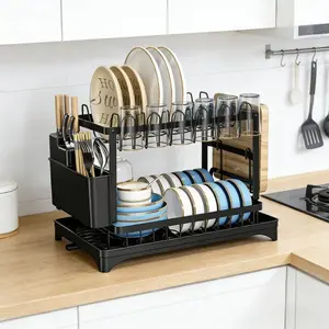 Kitchen Bowl Dish Draining Rack, Dish Drainer, Modular Detachable Design, Multi-Functional Storage, Easy Assembly & Disassembly, Efficient Space Utilization
