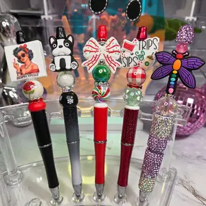 Beaded Pen Bundle – 5 for $30 with Assorted Designs and Colors for Fun Writing
