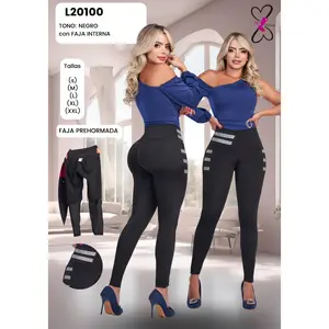 20100 Colombian Leggings with Internal Girdle Style BBL