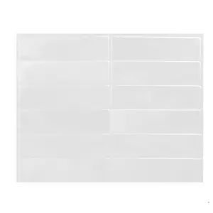Aadesh Self-Adhesive PET Tile Wall Stickers, Ready to Tear and Stick, Waterproof, Mildew Resistant, Oil Resistant, Suitable for Living Room, Kitchen, Bathroom, Balcony and Sink, Backdrop Bathroom Home Wall Stickers, 9x11.4 inch