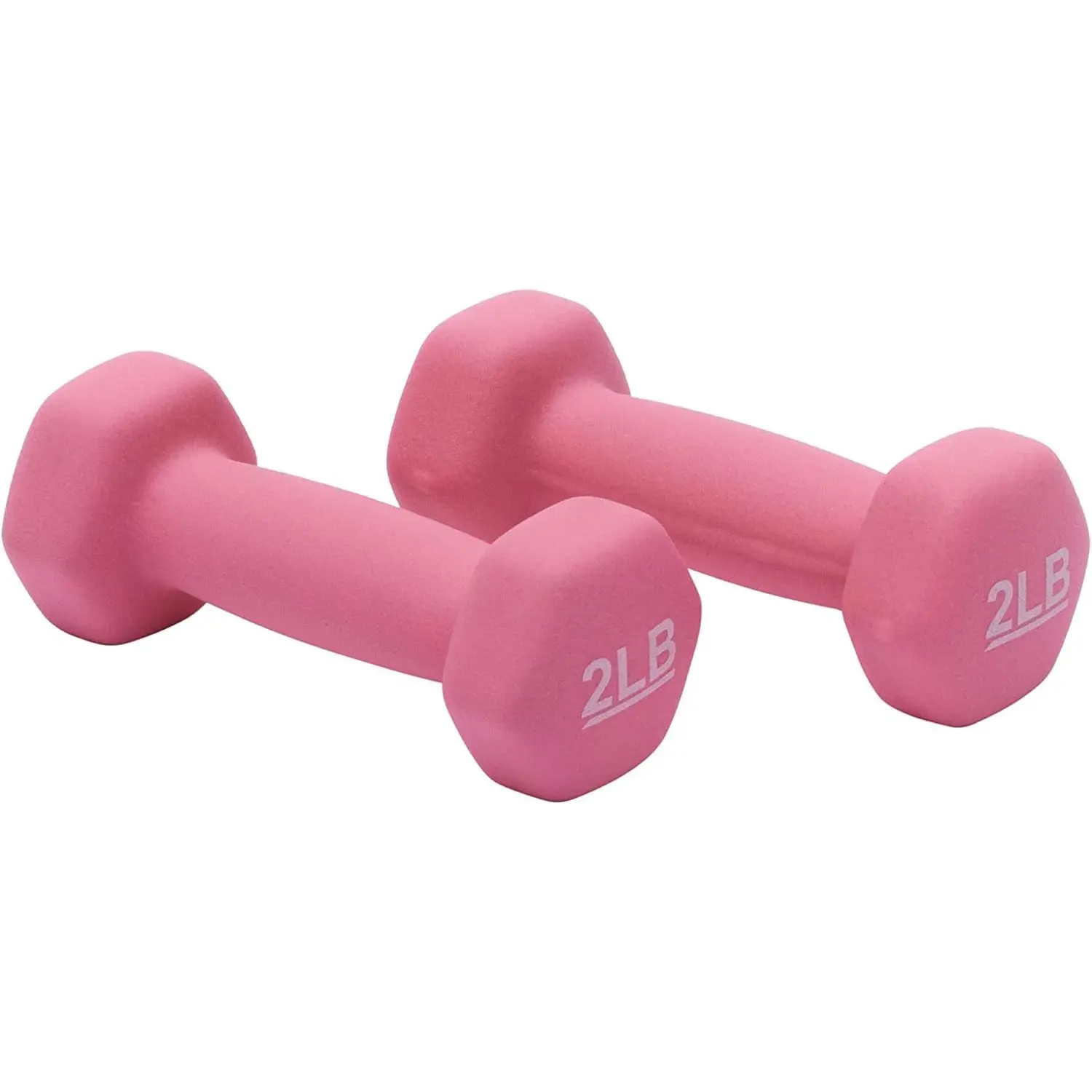 Neoprene Dumbbell Hand Weights Set, Non-Slip Hex Dumbbells for Home Workout, Exercise & Strength Training, Available in 1 lb, 2 lb, 3 lb & 4 lb (Set of 2)