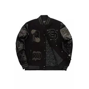 Igor Black/Black Varsity Jacket Igor Black/Black Varsity Jacket