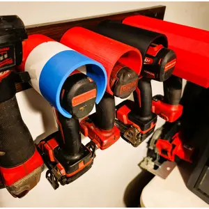 3D Printed Cordless Drill Holder - Wall & Shelf Mount