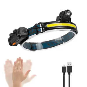 Rechargeable LED Headlamp Wide Beam Head Lamp LED- Waterproof Head Light Flashlight for Hunting Fishing Hiking Camping Running & Outdoor Adventures