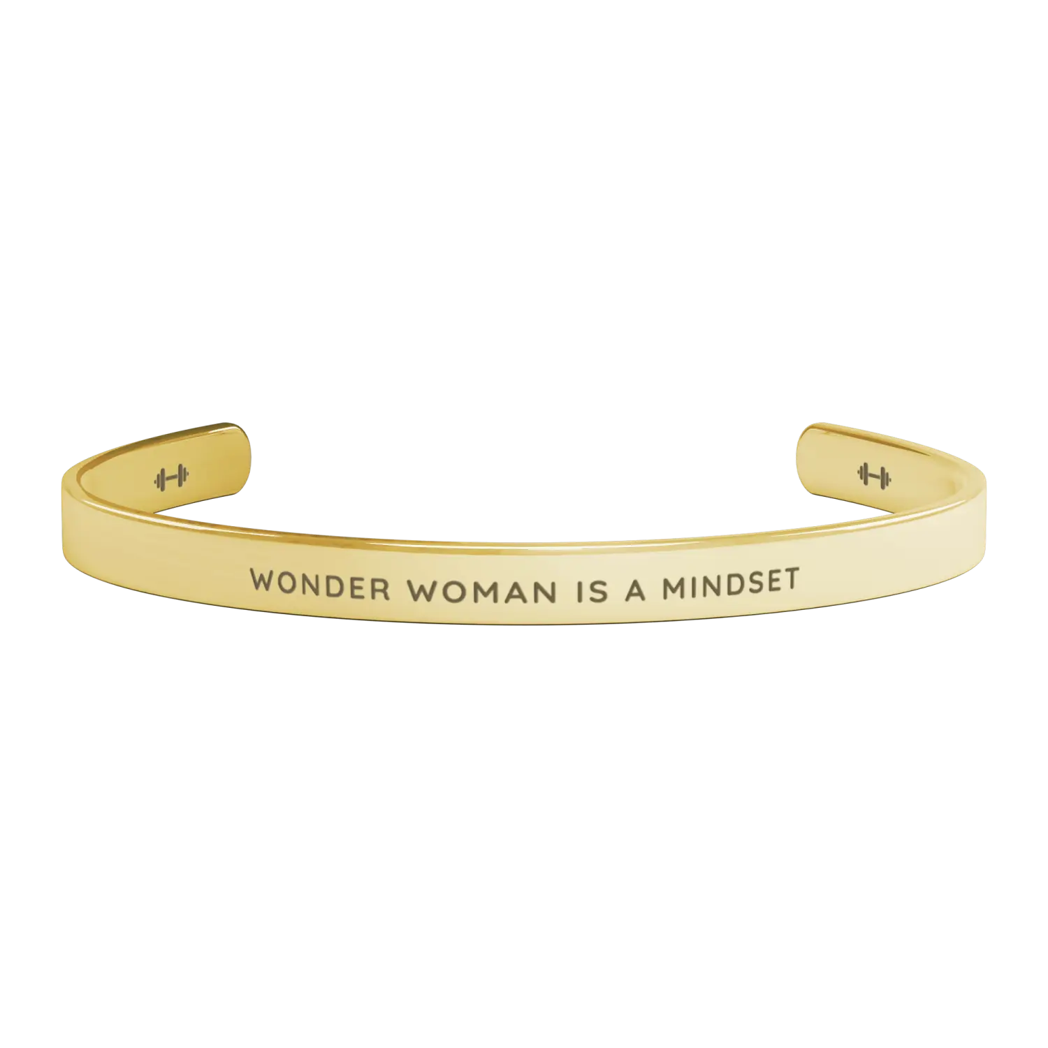 WONDER WOMAN IS A MINDSET. STRONGER EVERYDAY. - MOTIVATIONAL BRACELET