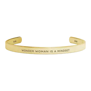 WONDER WOMAN IS A MINDSET. STRONGER EVERYDAY. - MOTIVATIONAL BRACELET