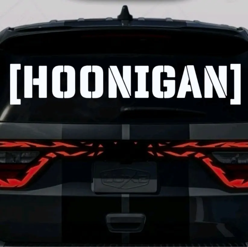 Hoonigan small or Large rear window vinyl window decal sticker.