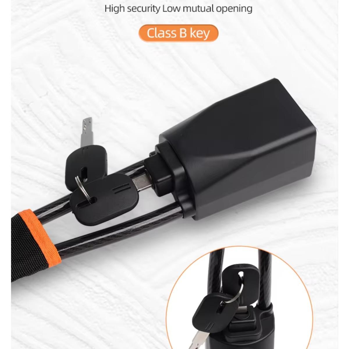 Upgraded car Steering Wheel Lock Anti Theft Car Device Multi-Functional Seat Belt Lock Thickened Steel Wire Fine Stitched Edges 3 Keys Included, Easy to Store Fits Most Cars Vehicles SUVs