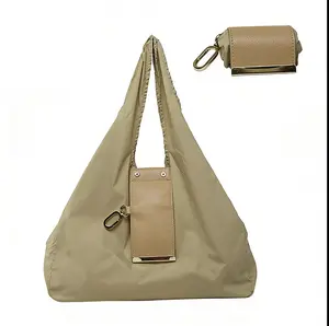 Keychain tote bag, foldable andreusable mini bag with keychain, waterproofexpandable tote bag, suitable for daily use,outdoor travel storage bag, women's stylishshoulder bag, Mother's Day gift., ReusableShopping, Waterproof Material,summervibes