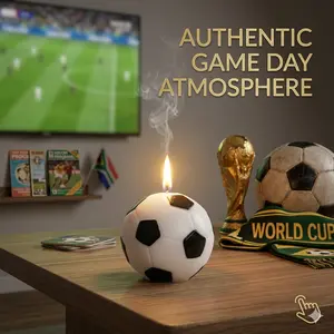 Soccer Ball Scented Candle - Essential World Cup Match Night Decor | Perfect Football Fan Gift for Men & Sports Lovers Ornaments Aroma Perfume Decoration