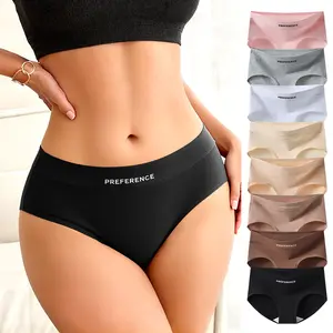 HOTCOM Women's Plus Size High Waisted Cotton Underwear 8-Pack, Soft & Comfortable Full Coverage Briefs, Breathable Stretchy Fabric for Everyday Wear & All-Day Comfort