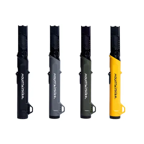 Butane Gas Blowtorch Lighter - Folding 90° Rotatable Tip, 1800° High-Temp Corrosion-Resistant Durable Metal Body, Ethane-Free, Windproof, Adjustable Flame, Portable for Kitchen Heating, Outdoor Camping, Family Parties (Butane Gas Not Included)