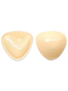 Double-Sided Glued Bikini Nipple Covers, Triangular Thickened Push-Up Bra Pads, V-Shape Swimsuit Inserts, Enhance Bust Size, Triangle Nipple Covers