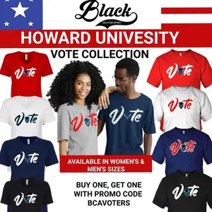 Howard University Vote T-Shirts for Men - Limited Edition Tee