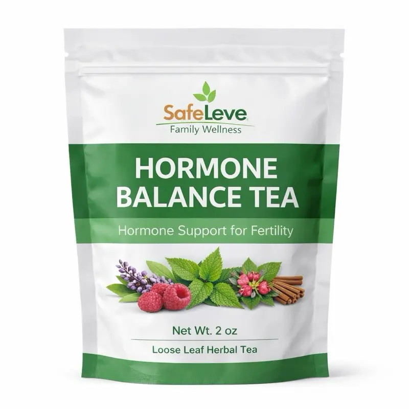 Safeleve Hormone Balance Tea, Natural Herbal Beverage for Women's Hormonal Support, Natural Tea, Botanical Tea Blend