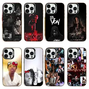 Rapper K-King V-Von Phone Case For iPhone17, 16,15,14,13,12,Pro,MAX Black Candy Matte Shockproof Cover