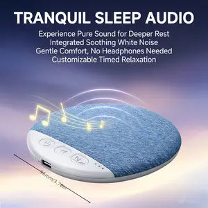 2026 Ultra-Slim Bluetooth Pillow Speaker, Bone Conduction Sound System, Silent Sleep Aid, Portable Rechargeable, Music Player, Wireless, Compatible with Android/iOS. Perfect for Valentine's, Back-to-School, Travel, and Mother's Day gifts.