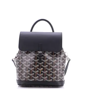 Pre-owned Goyard Canvas Coated Backpacks Alpin Backpack Coated Canvas Mini by Rebag
