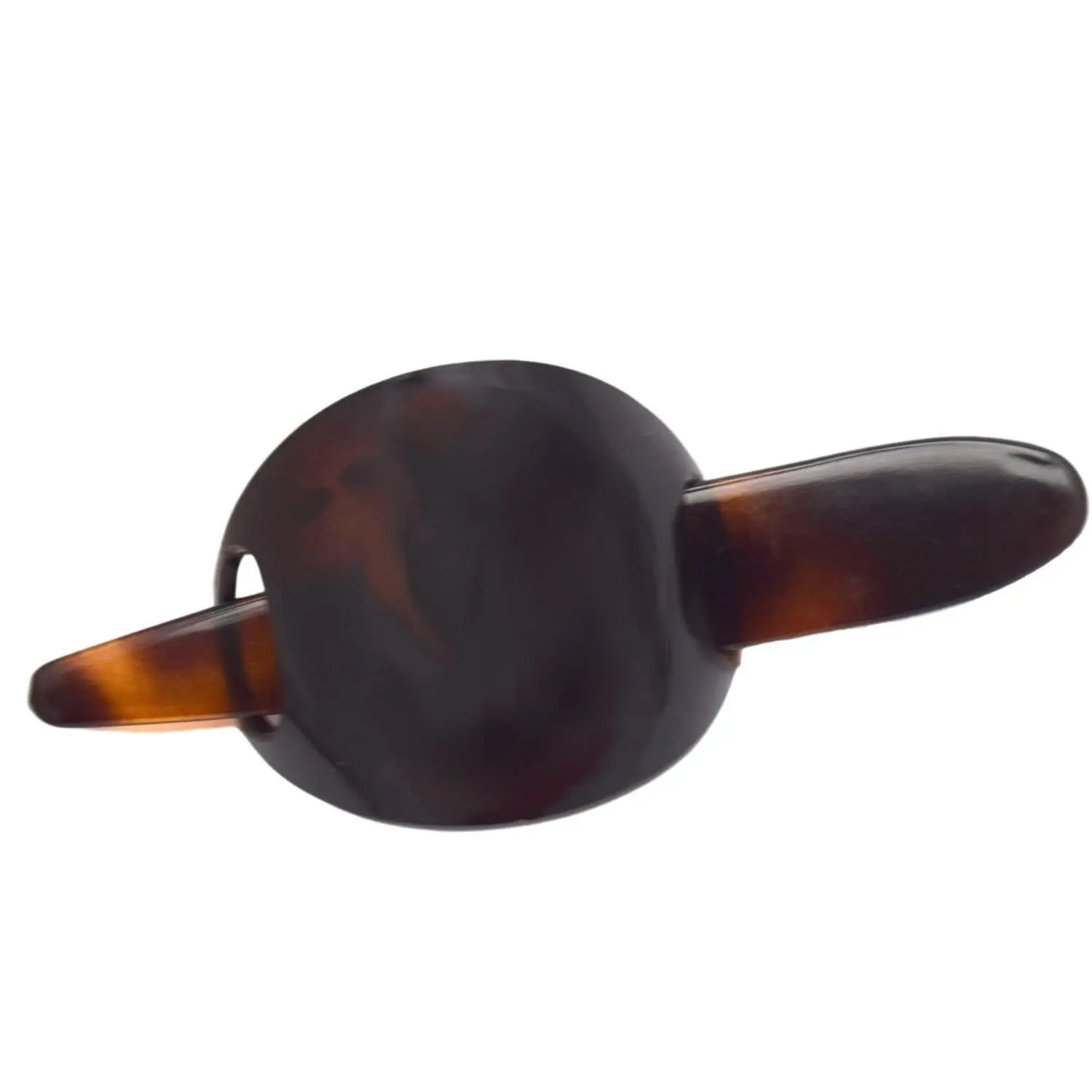 Parcelona French Classic 3" Cellulose Hair Slider Bun Cover Clip with Stick