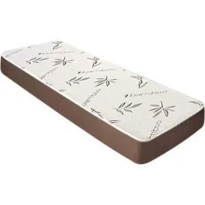 Customize Bed 6 Inch Gel Memory Foam Mattress w/ Rayon Derived from Bamboo Cover, Mattress in a Box, Size 30" x 74" for RV, Folding, Guest & Day Bed - CertiPUR-US Certified, Made in USA