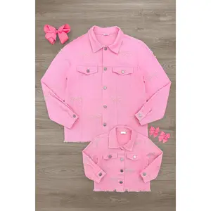 Mom & Me - Pink Pearl Denim Jacket Mom & Me - Pink Pearl Denim Jacket