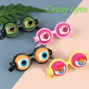 Fun and quirky glasses, suitable for children, creative prank toy, Easter, Christmas, and birthday gift, novelty and funny gadget, game accessory, suitable for party supplies.