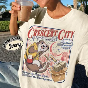 Crescent City Postal Service Shirt Comfort Colors, Crescent City Book Merch T Shirt For Fan, SJM Merch Bryce Quinlan, Timeless Appeal, Simple and Clean, Go-To Outfit, No Thinking Needed