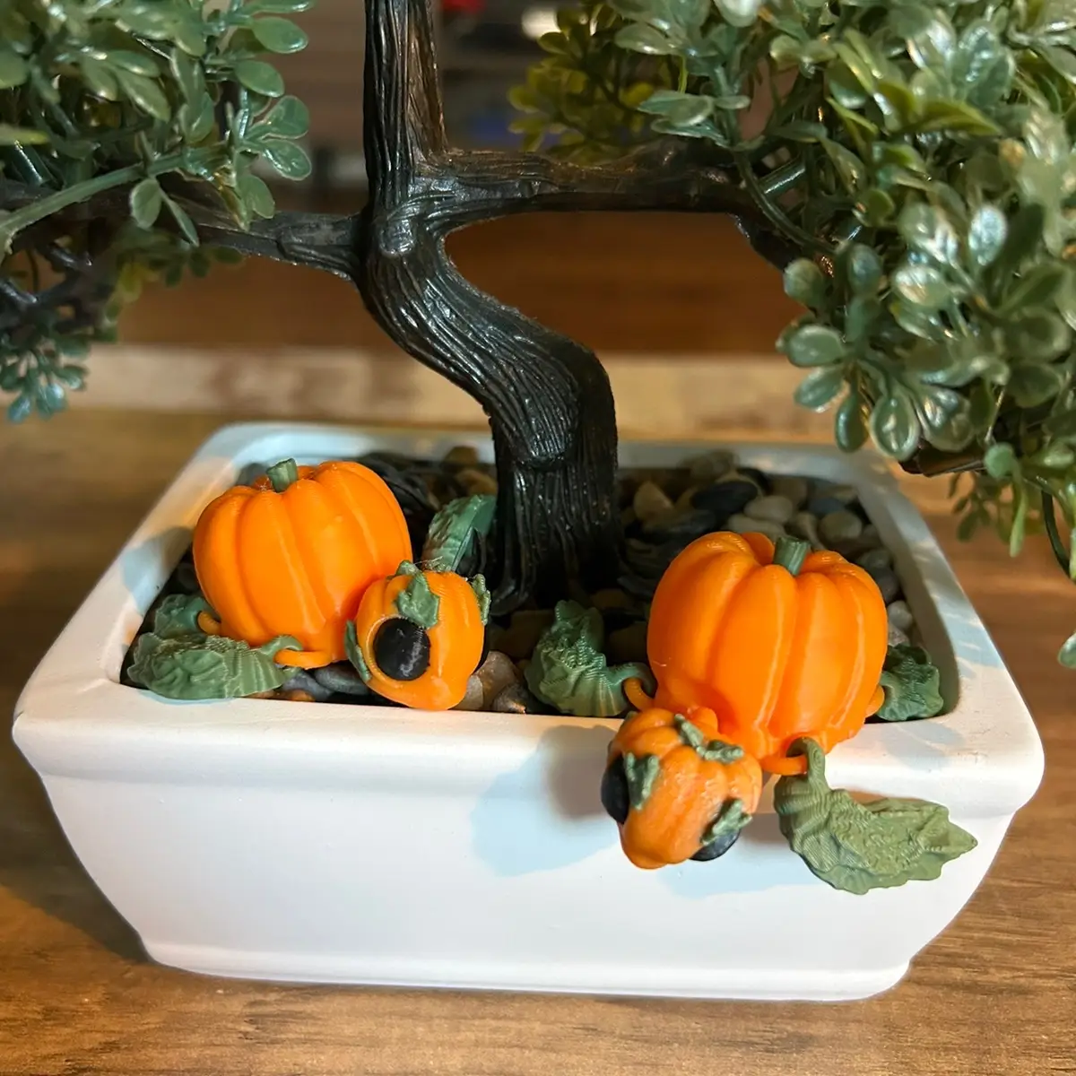 Pumpkin Sea Turtle (3D Printed, Articulating, Decor)
