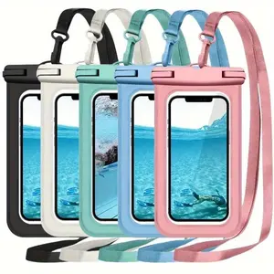 Waterproof Phone Bag, Universal Protective Phone Case with Lanyard, Swimming Phone Bag, Phone Accessories for Swimming, Beach, Pool, Cover
