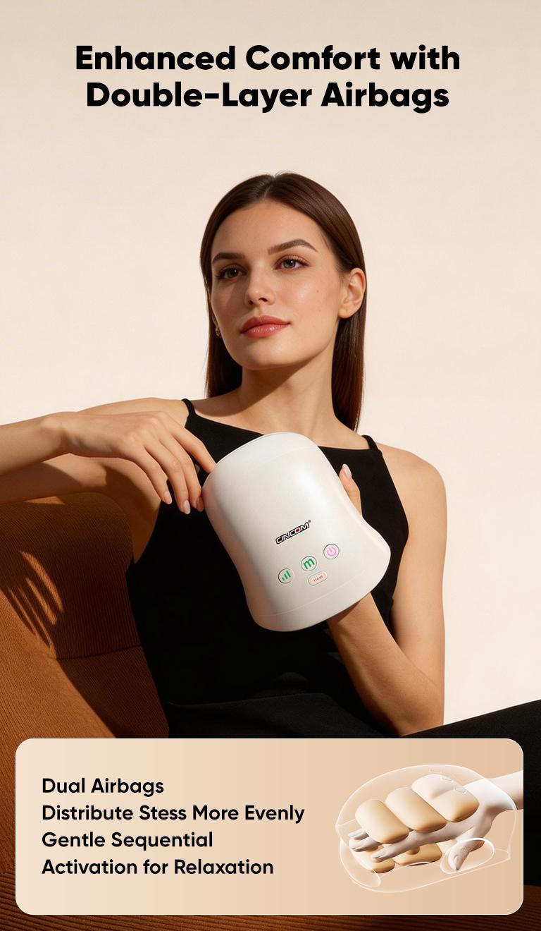 CINCOM Portable Hand Massager with Comfort Heat - Cordless, Adjustable Settings, Auto-Off, White, Black, Pink, Blue, Perfect Gift for Families, Men & Women - Ideal for Black Friday, Thanksgiving, Christmas, Birthdays & More,summerwins Lymphatic Drainage R CINCOM Portable Hand Massager with Comfort Heat - Cordless, Adjustable Settings, Auto-Off, White, Black, Pink, Blue, Perfect Gift for Families, Men & Women - Ideal for Black Friday, Thanksgiving, Christmas, Birthdays & More,summerwins Lymphatic Drainage R
