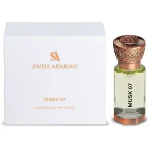 Swiss Arabian Musk 07 Perfume Oil – Sweet Musk Fragrance with Pomegranate, Rose & Patchouli – Alcohol-Free Long-Lasting Attar for Men & Women – 0.4 oz (12 ml)