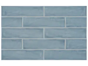 3 x 12 in Teramoda Sky Glossy Pressed Glazed Ceramic Tile