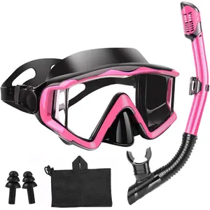 Snorkeling Ger for dults Youth , Snorkel Msk Set, Diving Msk Scub Snorkle, Swimming Goggles  Msk, Lek-Proof nd Fog-Proof utomtic djust Buckle