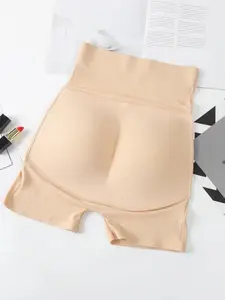 Women's Solid Color Shorts, Breathable Comfortable Tummy Control Butt Lifting High Waist Shaping Shaper, Ladies Shapewear Bottoms for Daily Wear